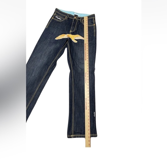 Coogi Vintage Eagle front- logo back pocket with decorative buttons 32X34 jeans - Picture 7 of 16